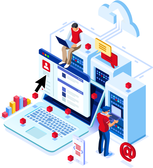 Un'impressione illustrata di come funziona Usenet